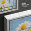 Fleur, champ de marguerites blanches sur des panneaux effet bois rétro, illustrations florales, art moderne, rustique, paysage-101091067-101091072