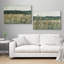 Rustic Countryside " Green Wildflower Whispers Blooming Fields Rustic French Country " 2 - Pieces-100136554-100136553