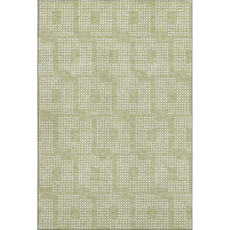 Premium Machine Washable Prisco Aloe Rug