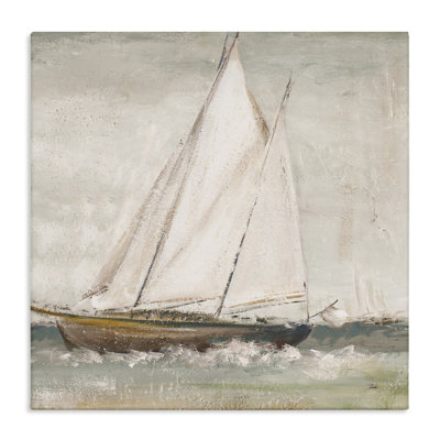 Art traditionnel sur toile, "Voilier traditionnel" par Patricia Pinto