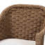 Fauteuil bohémien naturel en ruppie maritime et rotin
