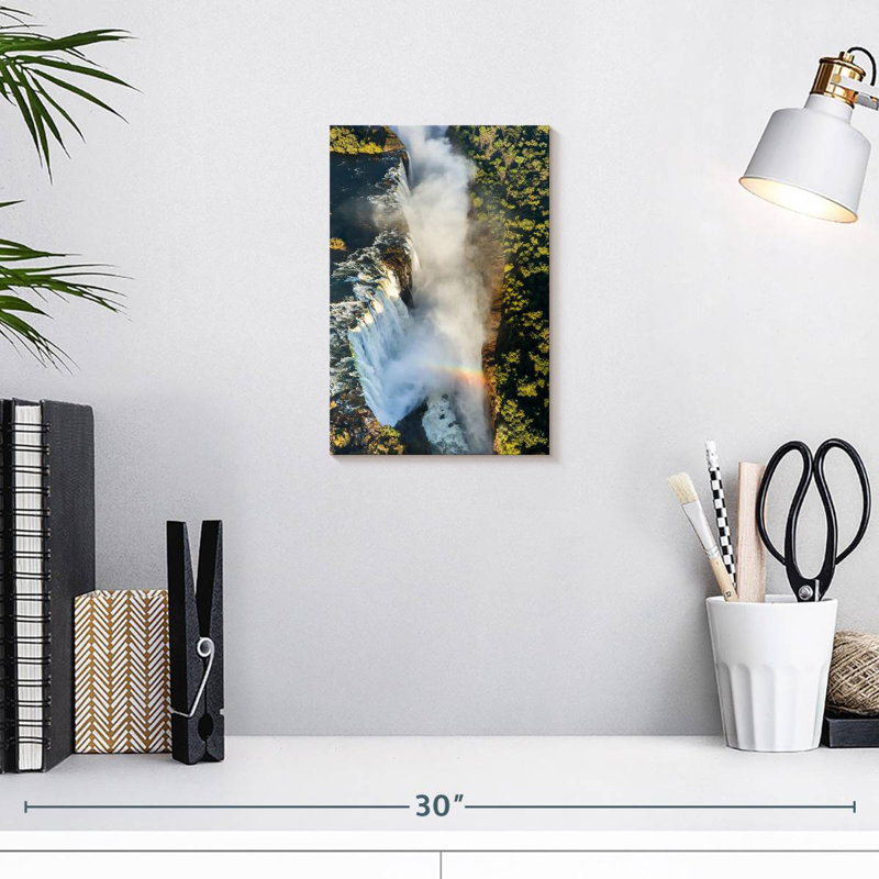 Alvord Victoria Falls Aerial View, 12" H x 8" W