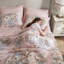 Ensemble de literie réversible 7 pièces en microfibre de style floral pour la maison