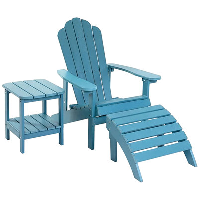 Adirondack Footstool, Grey