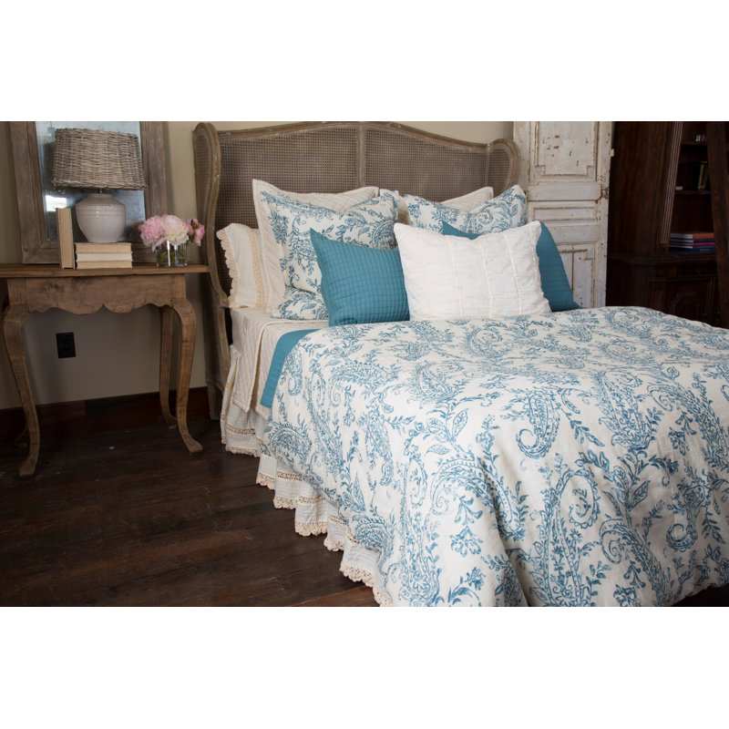 KIERA Duvet Cover, Twin Duvet Cover, Turquoise