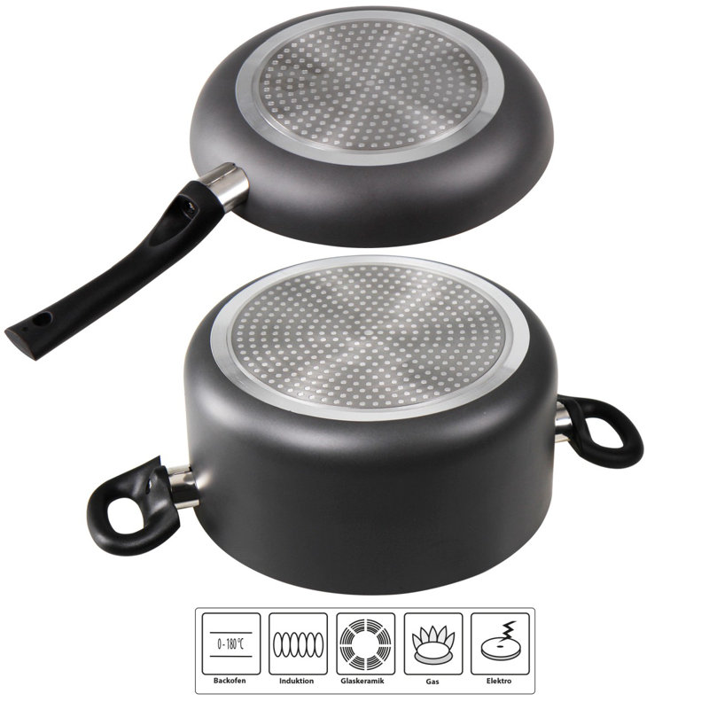 16 - Piece Non-Stick Aluminum Cookware Set