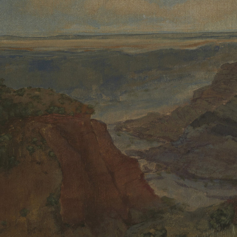 Desert Hues III Painting by Aileen Fitzgerald, 19.5" H x 40" W
