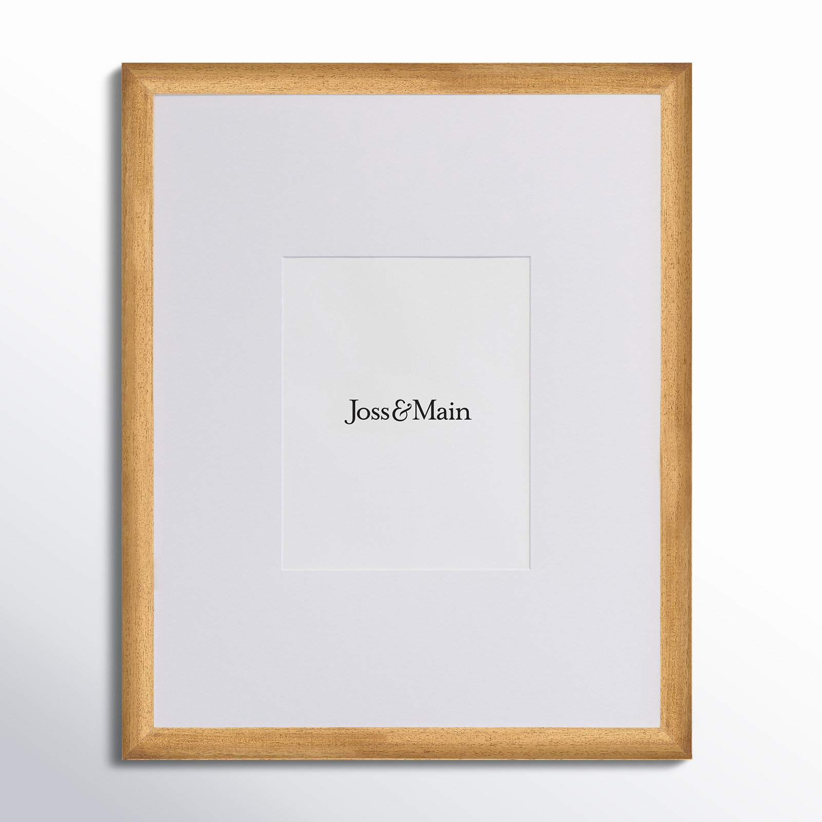 Kesia Wood Picture Frame with Mat, Natural, 8" x 10"