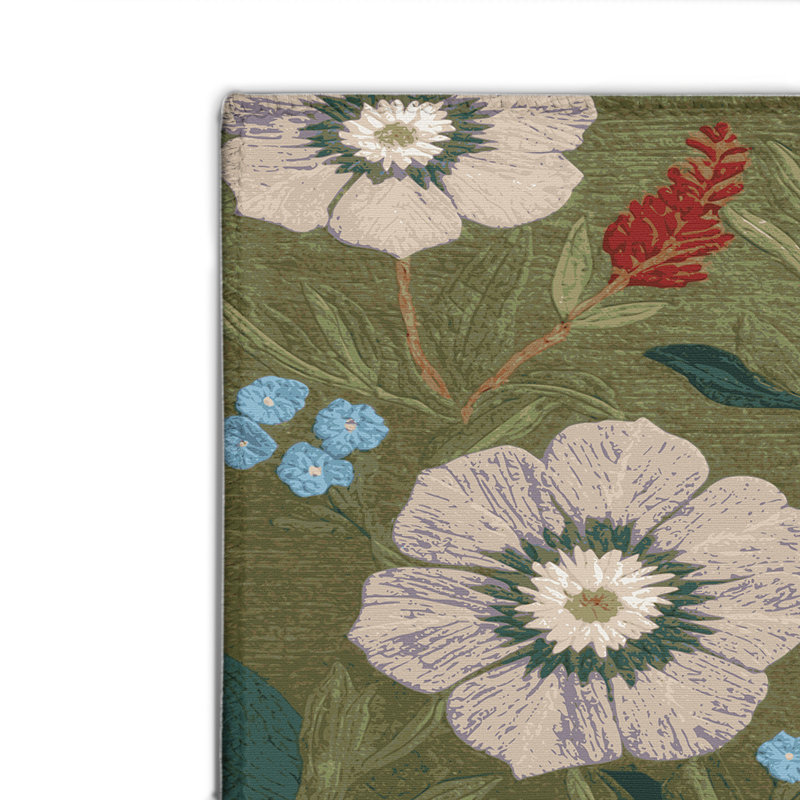 Tapis d'intérieur et d'extérieur brun Botanical, Rectangle 4pi x 6 pi