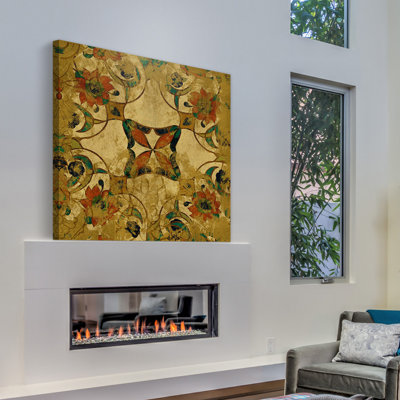 « perse gold i » par louise montillio, reproduction d’art sur toile tendue