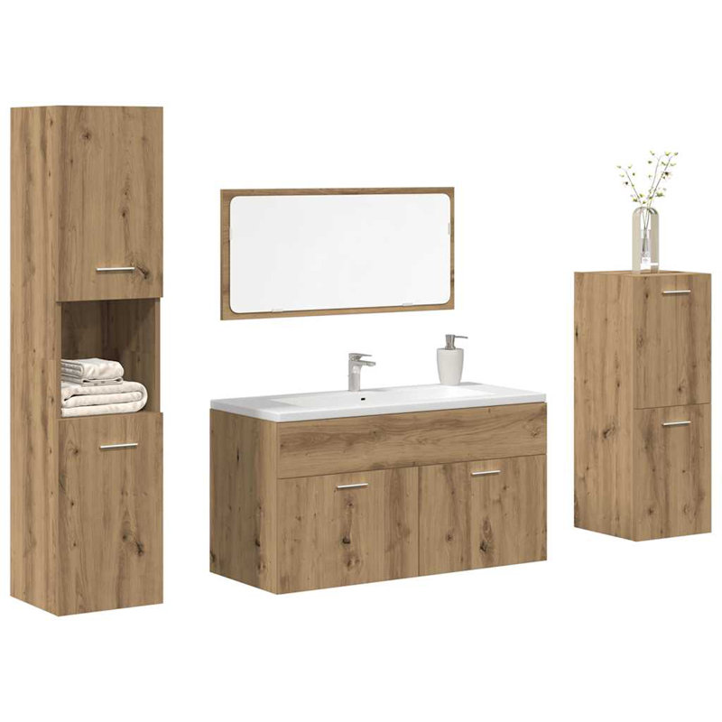 Stepanas Bathroom Suite, Artisan Oak