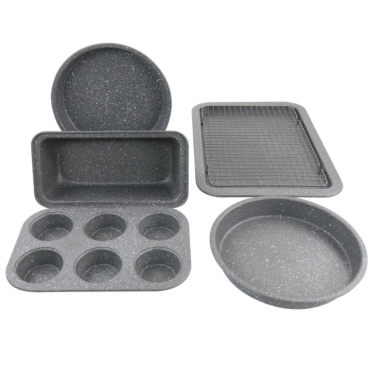 6 Piece Carbon Steel Non-Stick Kitchen Oven Bakeware Set