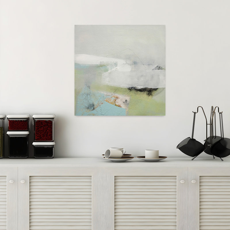 Retour à la maison, art abstrait contemporain, H 18 po x l 18 po