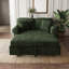 Canapé-lit en chenille avec coussin amovible-1171106373