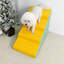 Escalier pour animal de compagnie en angle, large, en mousse souple 3/4 / 5 marches, escalier confortable pour petits chiens et chats avec housse à fermeture à glissière-754932036