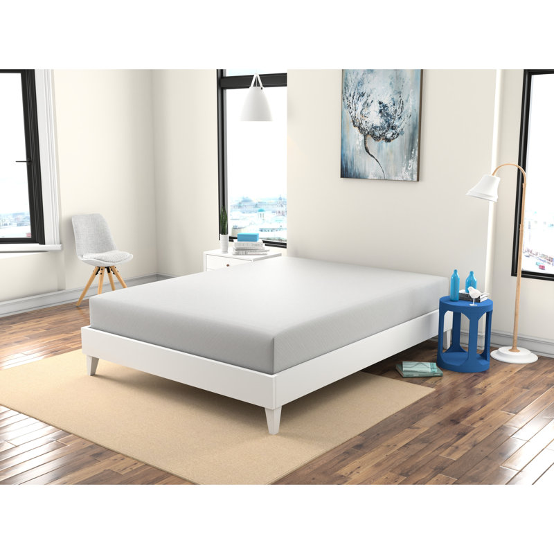 Matelas en mousse à mémoire de forme complète de 10 po - Gel ferme et apaisant à faible mouvement blanc résilient