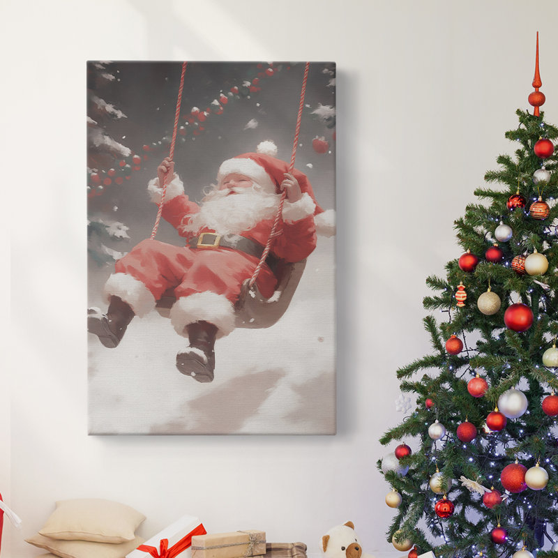 Art des Fêtes de Noël - Toile tendue avec châssis - Série 2-LXV, H 24 po x l 16 po