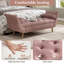 Banc rembourré, banc de bout avec 2 coussins, repose-pieds capitonné-323438870