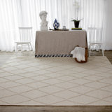 Langdon Wool Geometric Area Rug in Beige