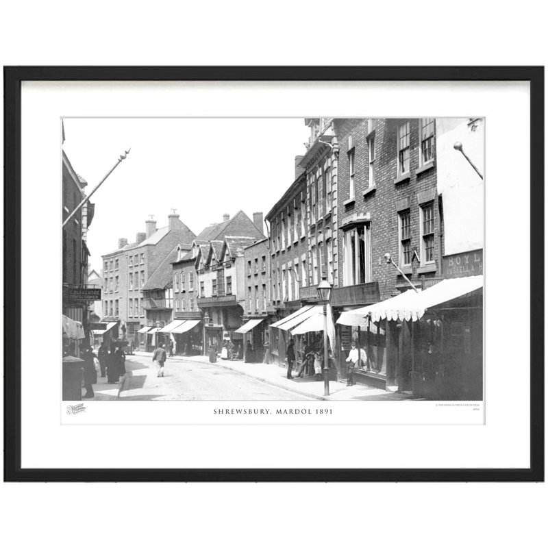 Shrewsbury, Mardol 1891 - Single Picture Frame Print, 40cm H x 50cm W x 2.3cm D