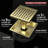 6-Inch Square Shower Floor Drain, Quadrato Pattern Grate,Kswhyrs0003-123246251
