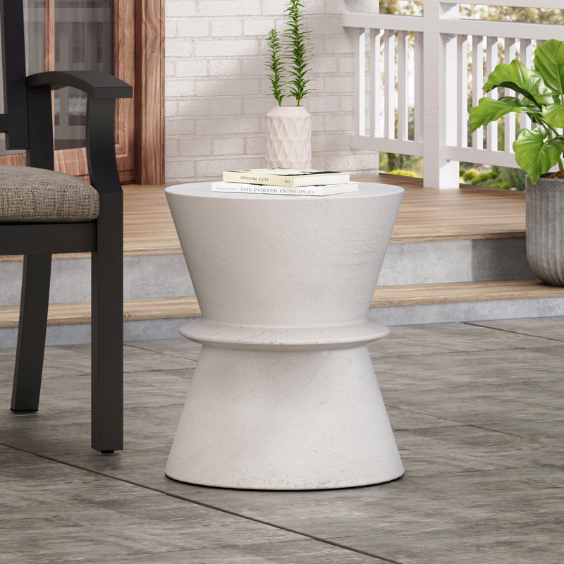 Outdoor Lightweight Concrete Side Table