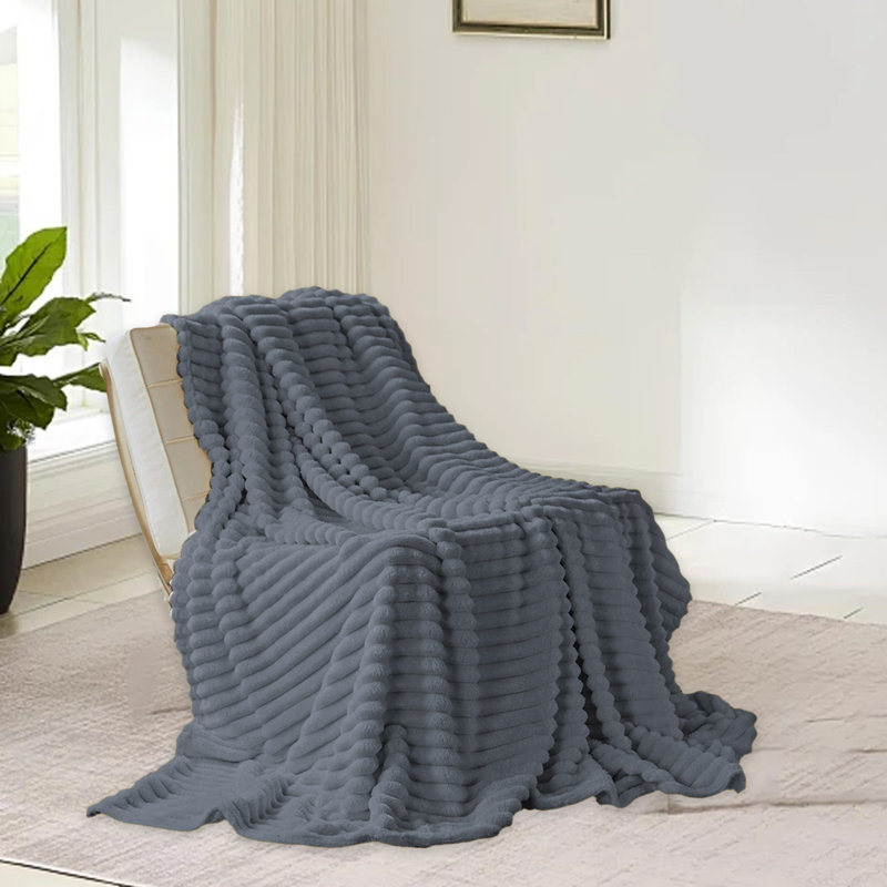 Couverture à double couche douce et épaisse Kohnieu, un artefact de réchauffement indispensable en hiver convenant aux lits, aux canapés et à d'autres décors offrant le confort ultime