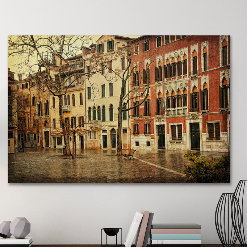 The Courtyard by Dano - Wrapped Canvas Print, 30cm H x 46cm W x 4cm D