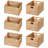 Rectangular Natural Water Hyacinth Hand Woven Rattan Wicker Storage Basket Set with Iron Wire Frame-523157273