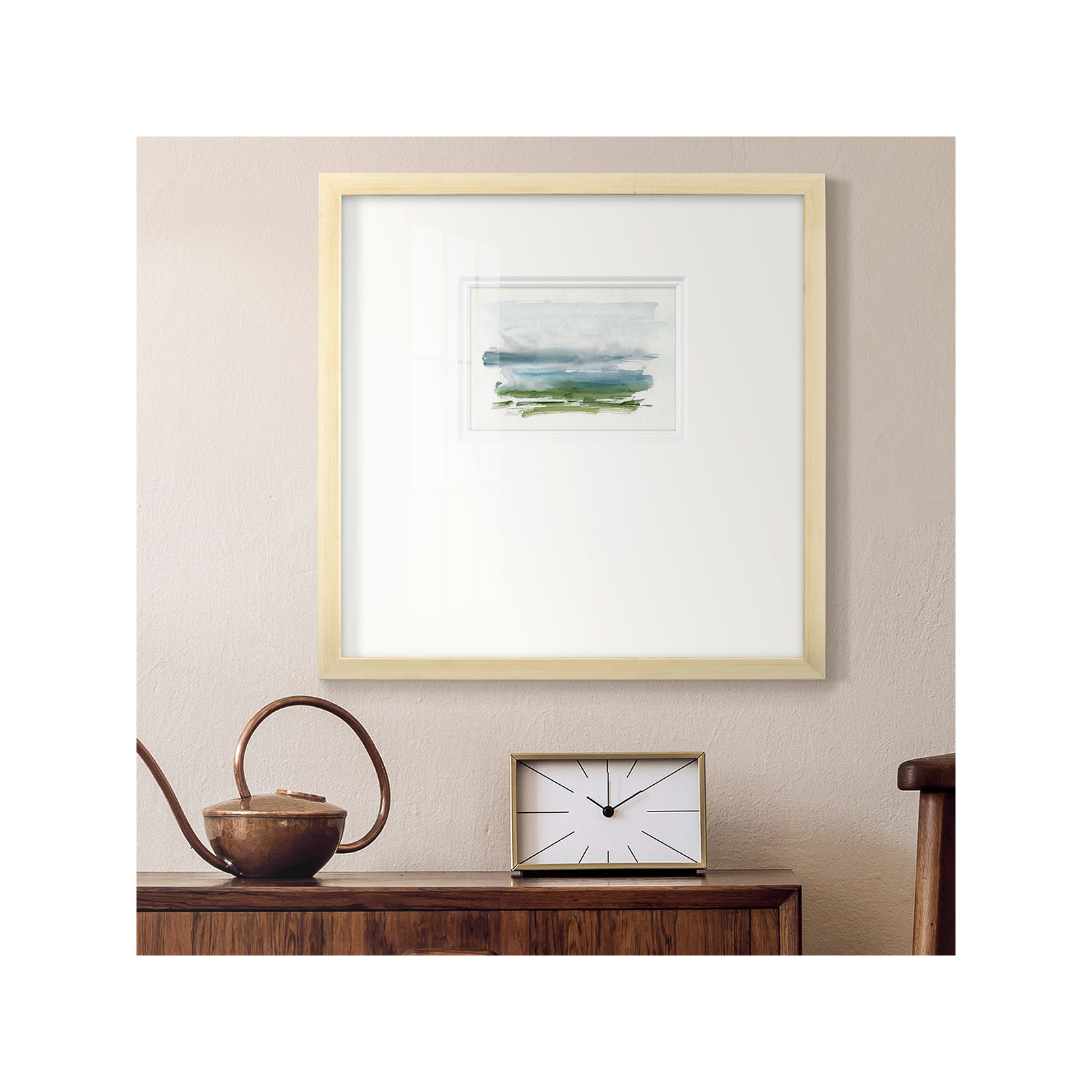 Coastline Splash III, 21" H x 21" W x 1.25" D, Natural