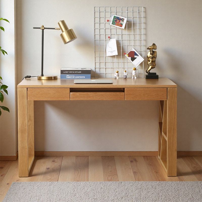 Bureau d'écriture Modern Burlywood, H 29,52 po x l 51,18 po x P 23,62 po
