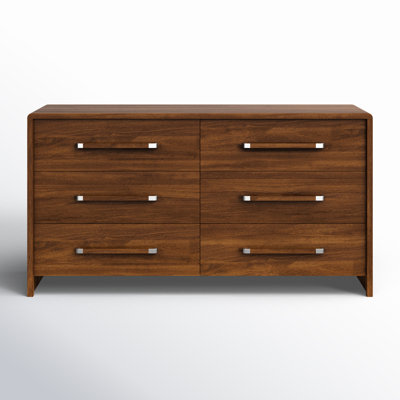 Ini 66" Walnut Double Dresser