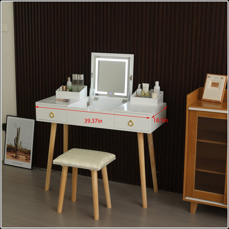 Ensemble de meuble-lavabo polyvalent avec fonctions avancées pour améliorer la beauté