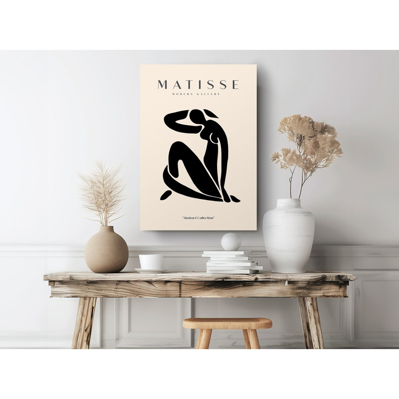 «Black Nude» par Henri Matisse Nu, art moderne noir, décoration murale, H 36 po x l 24 po