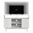47'' Minimalist Modern TV Stand with Solid Wood Legs-White-969649330