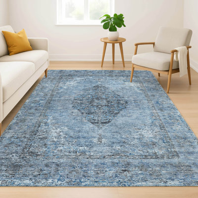 Premium Machine Washable Mayfield Border Rug