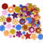 Glitter and Foam Flower Stickers with 3 Packs