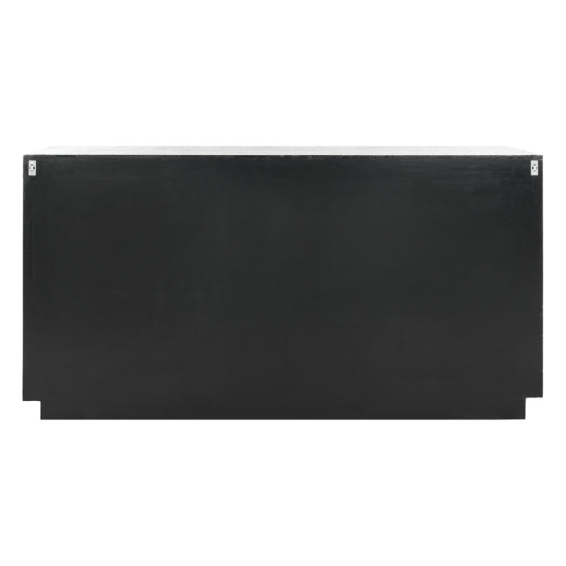 Sylas Silver Sunburst 60'' Wood and Metal Sideboard