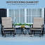 Ensemble de chaises, ensemble de chaises coulissantes extérieures compactes durables pour le patio, l'heure du thé au bistro, pour les familles-658479779