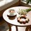 Solid Wood Four Leg Coffee Table with Storage