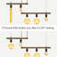 50W Max 5- Foyer Pendant - Iron, Hand-Painted, Dimmable, No Bulb Dimmable Dining Area, E26 Base