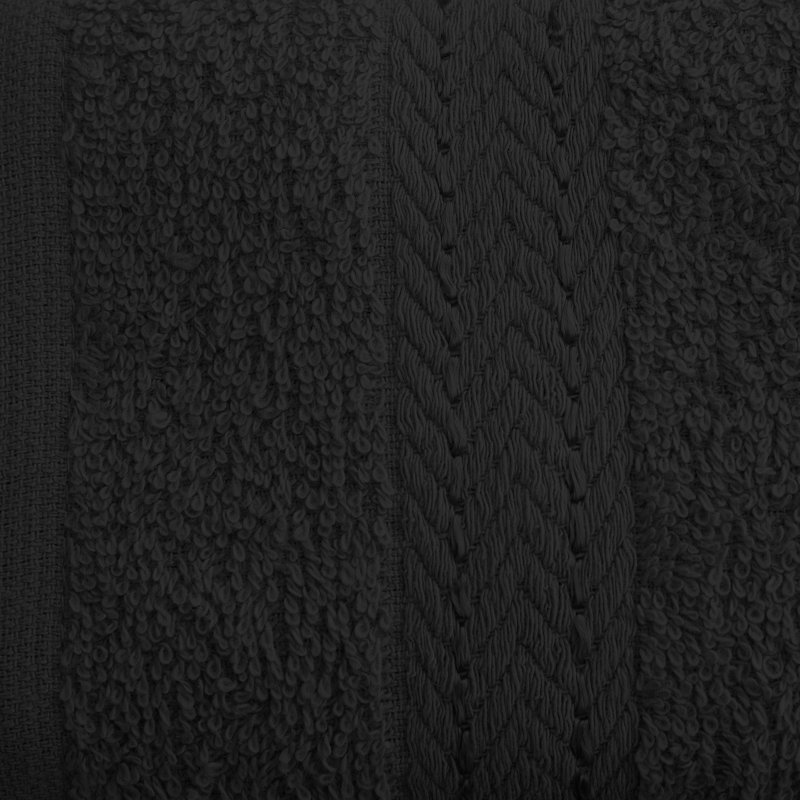 Toronto Terrycloth Bath Towels - Set of 10, Black