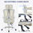 Mesh Ergonomic Office Chair with Footrest, Wheels 360 Swivel-595384200-595384206