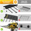 Organisateur mural robuste pour outils électriques, noir lustré, avec station de charge