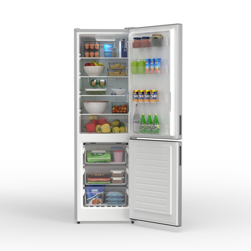 Conserv 11cf Bottom Freezer Refrigerator 24in w/ WINE RACK Stainless 110V			
