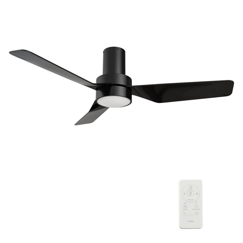Ventilateur de plafond intelligent de 44 po avec télécommande Porter, ensemble d'éclairage inclus, fonctionne avec l'assistant Google et Amazon Alexa, raccourci Siri.