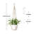 3Pcs Macrame Plant Hanger Indoor Hanging Planter Basket with Wood Beadsand Hooks Decorative Flower Pot Holder No Tassels for Indoor Outdoor Boho Home Decor 35 Inch, Ivory, Set of 3 (POTS NOT Included)-782664778