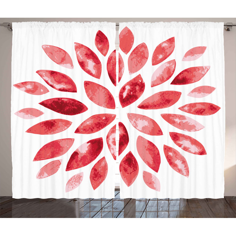 Lulu Semi Sheer Curtain Pair, 54" W x 90" L