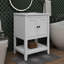 Meuble-lavabo moderne 24 po avec lavabo en céramique élégant et tablette ouverte-1145715995