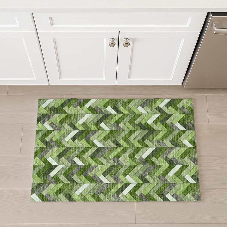 Machine Washable Indoor/Outdoor Matteson ACN2296 Geometric Rug